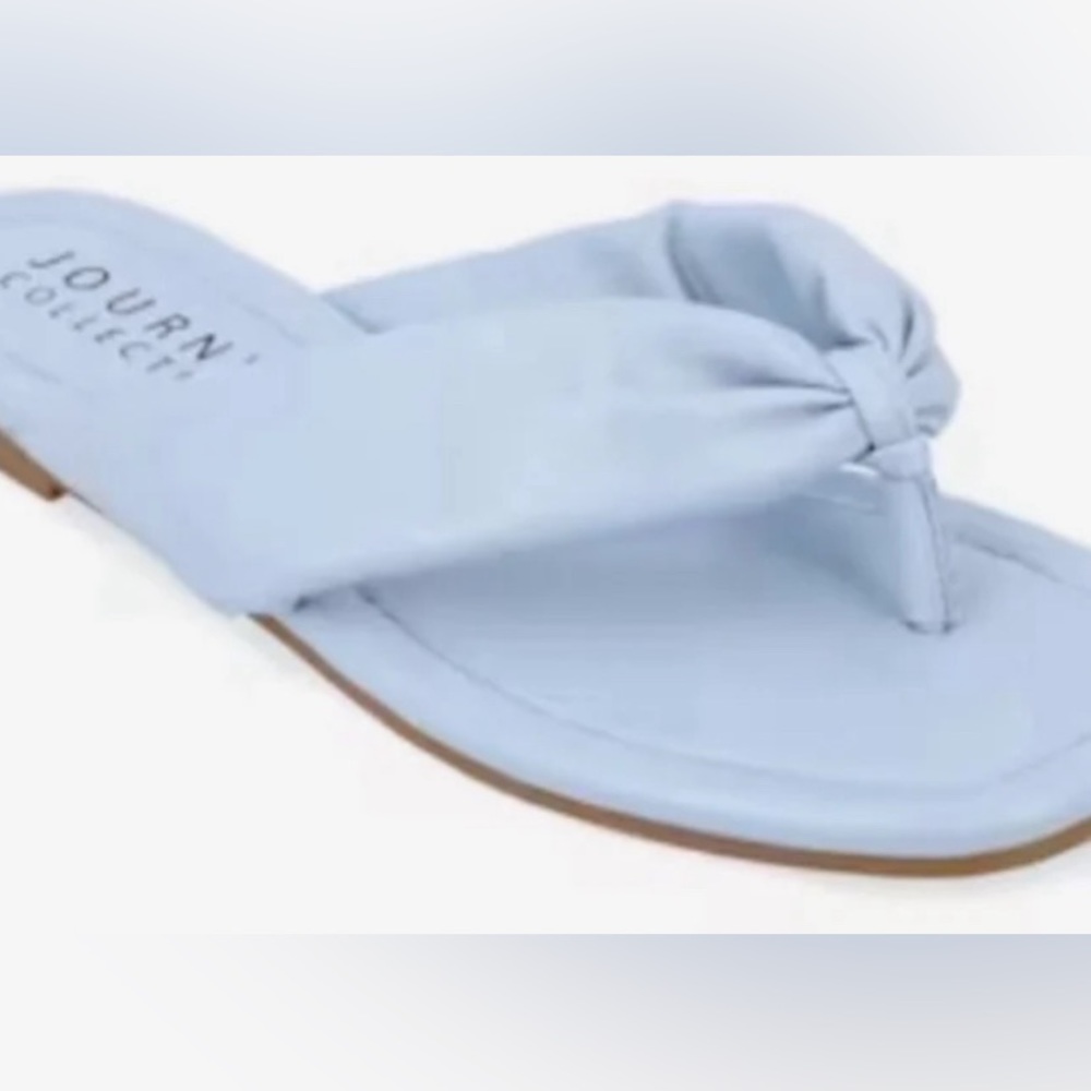Journee Collection Sandals  Kyleen Blue Size 11